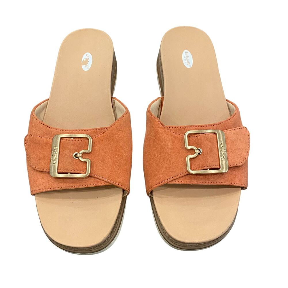 Dr. Scholl's Originalist 2 Slide Sandals  Sz US 10M EU 40 Orange Clay  Leather
